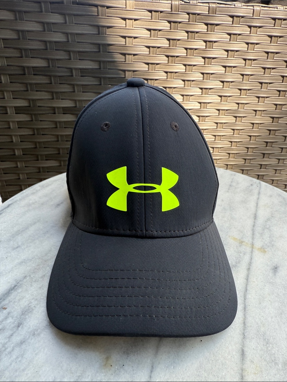 Under Armour Black Hat with Neon Yellow Logo